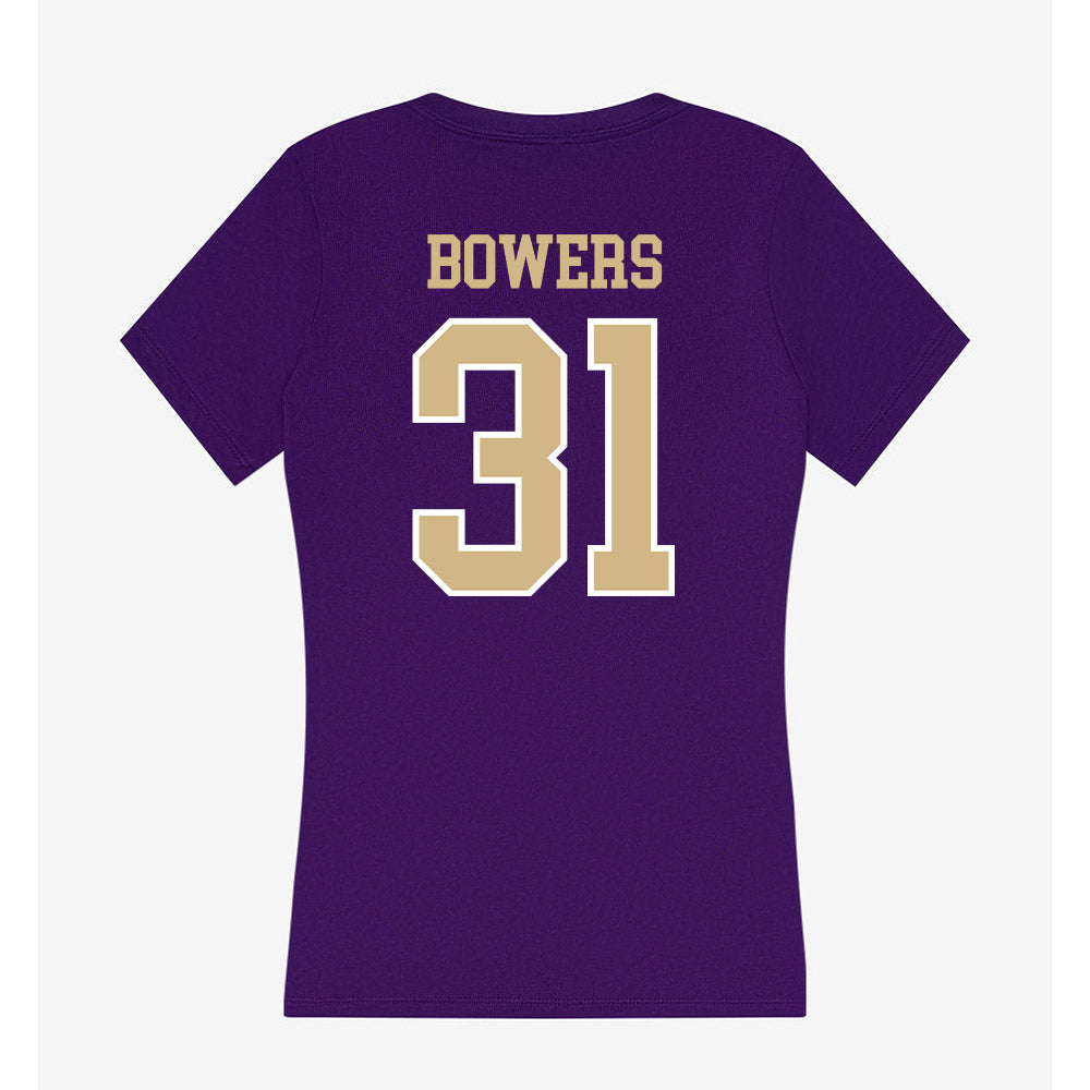 Washington - NCAA Men's Soccer : Brecken Bowers - Women's V-Neck T-Shirt-1