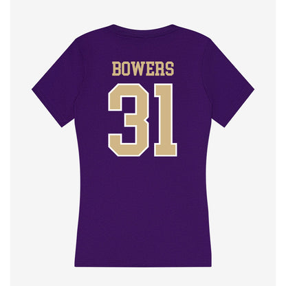 Washington - NCAA Men's Soccer : Brecken Bowers - Women's V-Neck T-Shirt-1