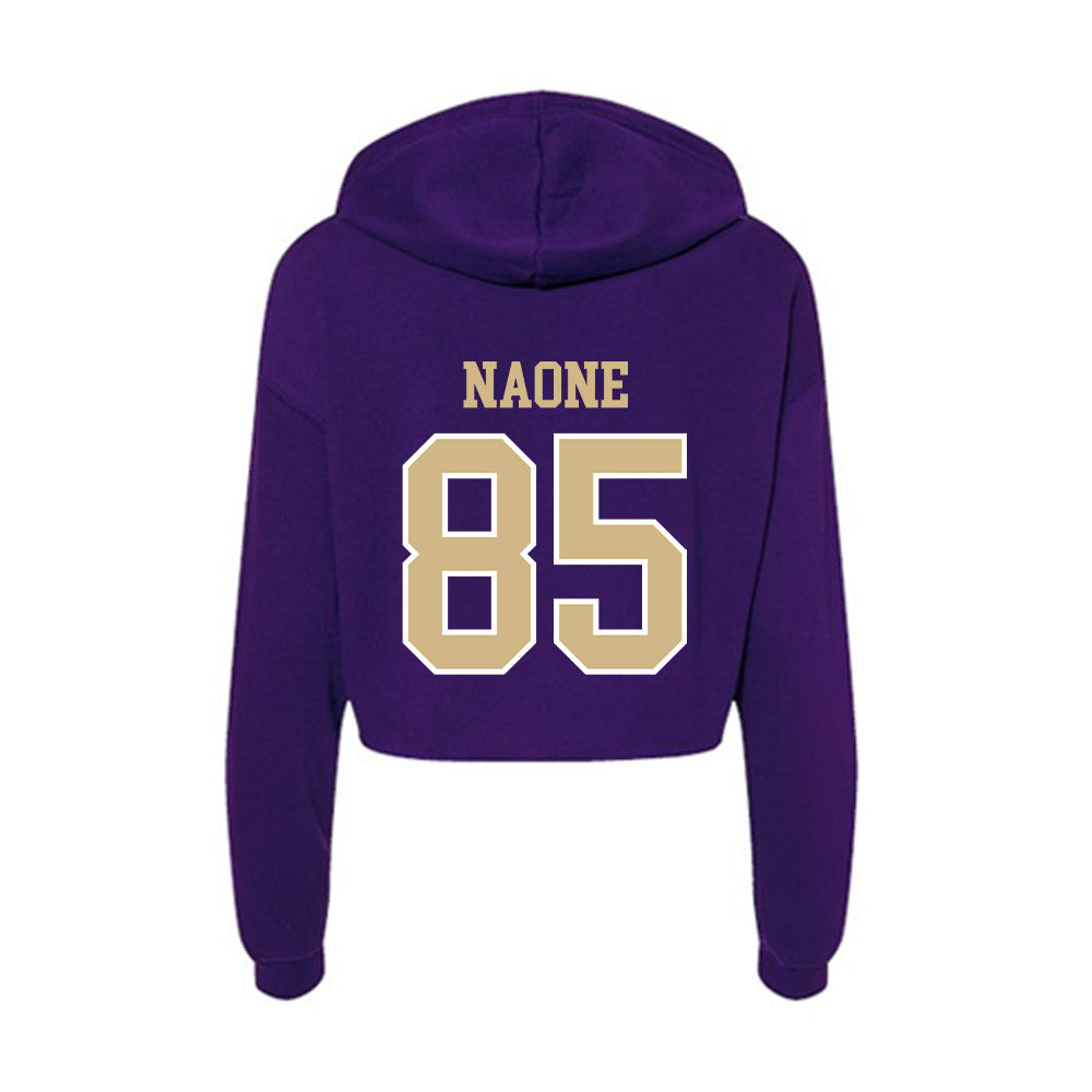 Washington - NCAA Football : Baron Naone - Women's Crop Fleece Hoodie-1