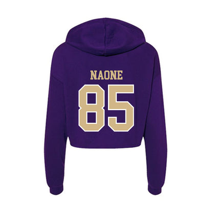 Washington - NCAA Football : Baron Naone - Women's Crop Fleece Hoodie-1