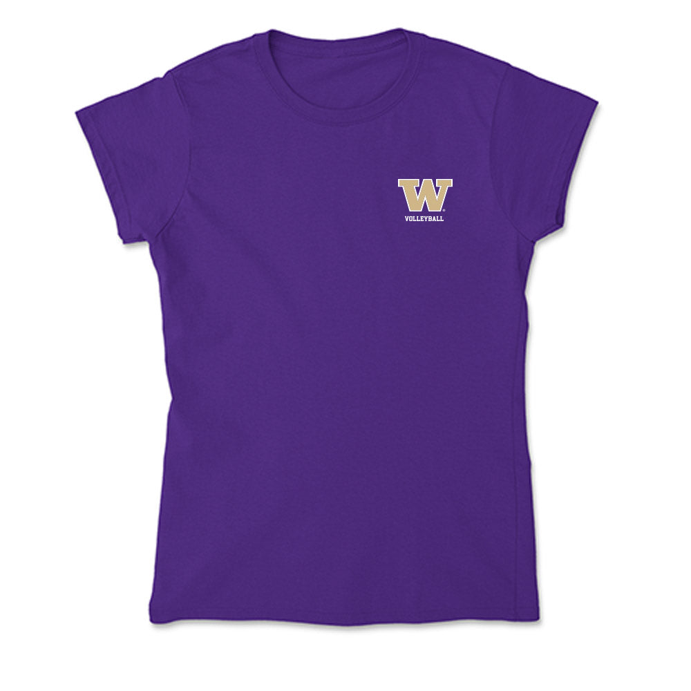 Washington - NCAA Women's Volleyball : Addie Kanouff - Soft Style Women’s T-Shirt-0