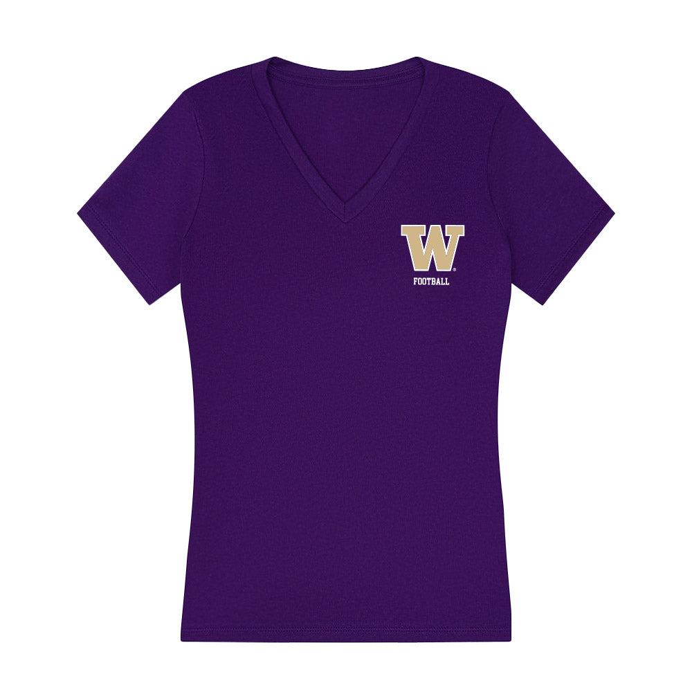 Washington - NCAA Football : Baron Naone - Women's V-Neck T-Shirt-0