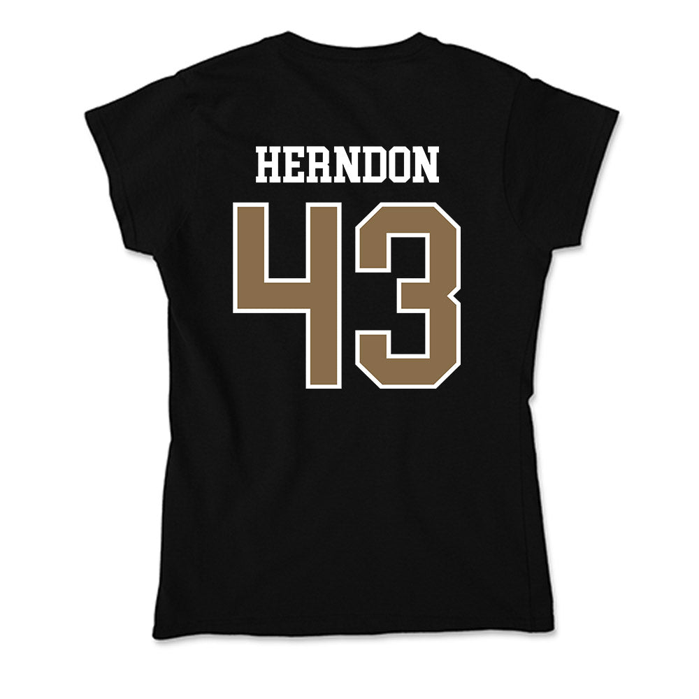 Wofford - NCAA Baseball : Hunter Herndon - Soft Style Women’s T-Shirt-1