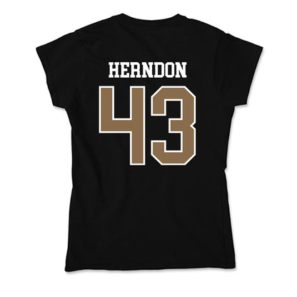Wofford - NCAA Baseball : Hunter Herndon - Soft Style Women’s T-Shirt-1