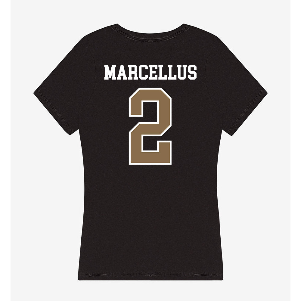Wofford - NCAA Football : Marek Marcellus - Women's V-Neck T-Shirt-1