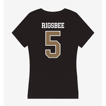 Wofford - NCAA Men's Basketball : Brendan Rigsbee - Women's V-Neck T-Shirt-1