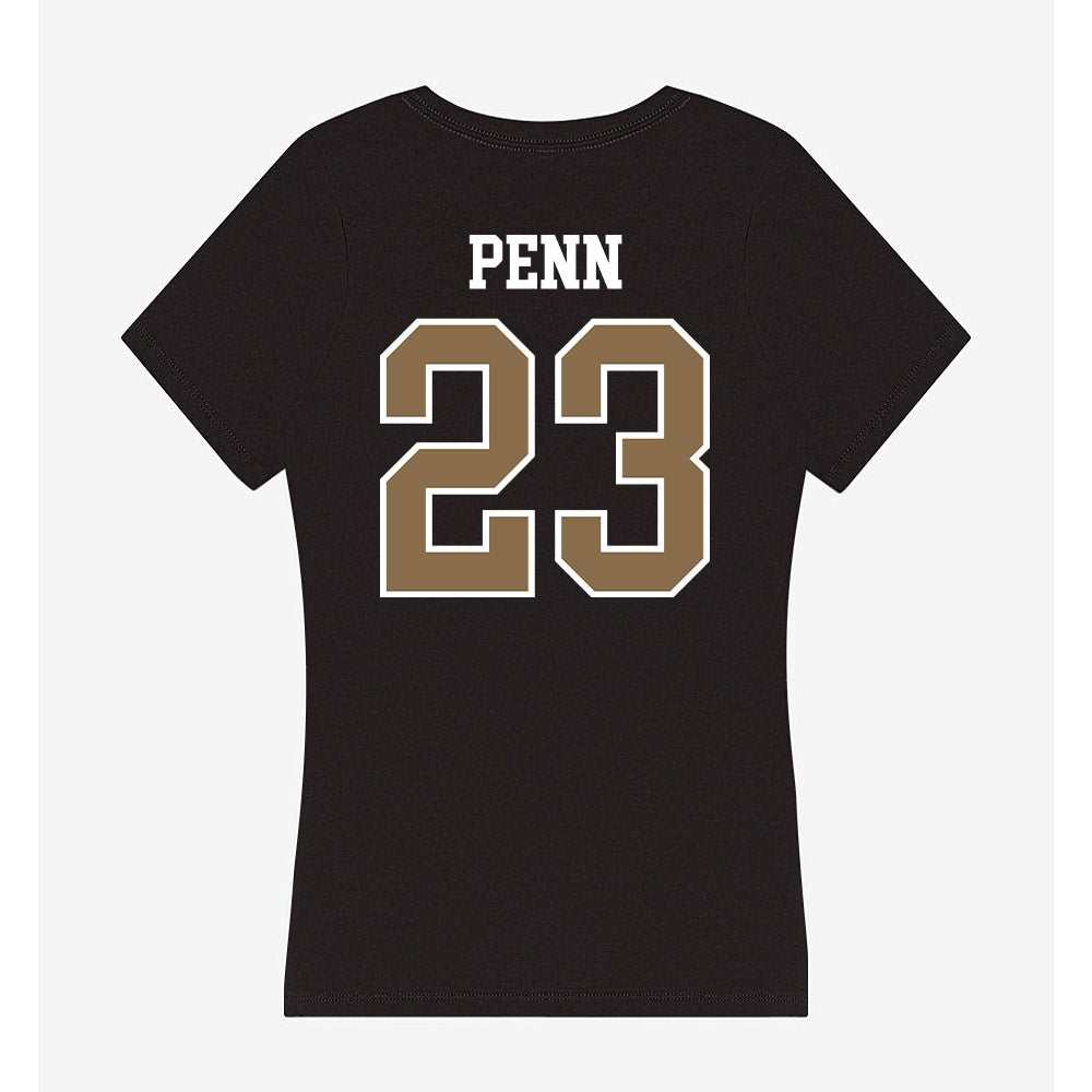 Wofford - NCAA Football : Davis Penn - Women's V-Neck T-Shirt-1