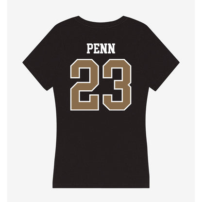 Wofford - NCAA Football : Davis Penn - Women's V-Neck T-Shirt-1