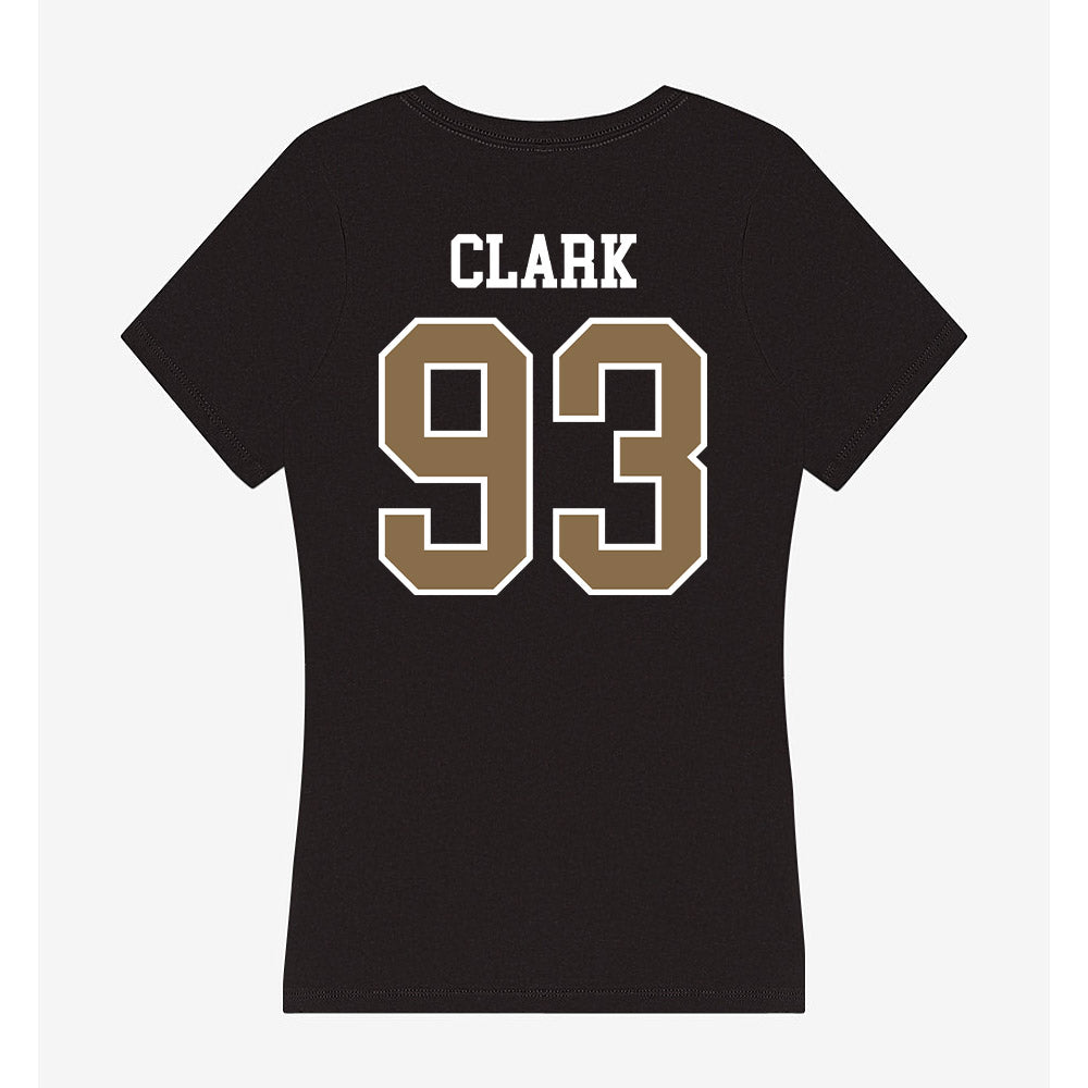 Wofford - NCAA Football : Noah Clark - Women's V-Neck T-Shirt-1