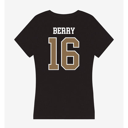 Wofford - NCAA Softball : Maddie Berry - Women's V-Neck T-Shirt-1