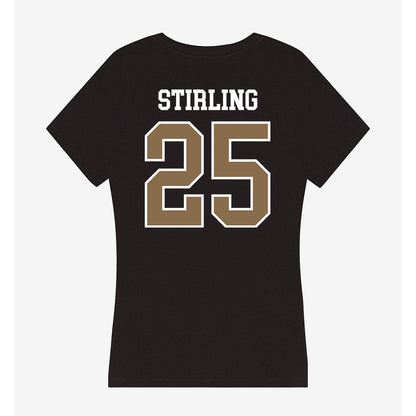Wofford - NCAA Men's Basketball : Rex Stirling - Women's V-Neck T-Shirt-1