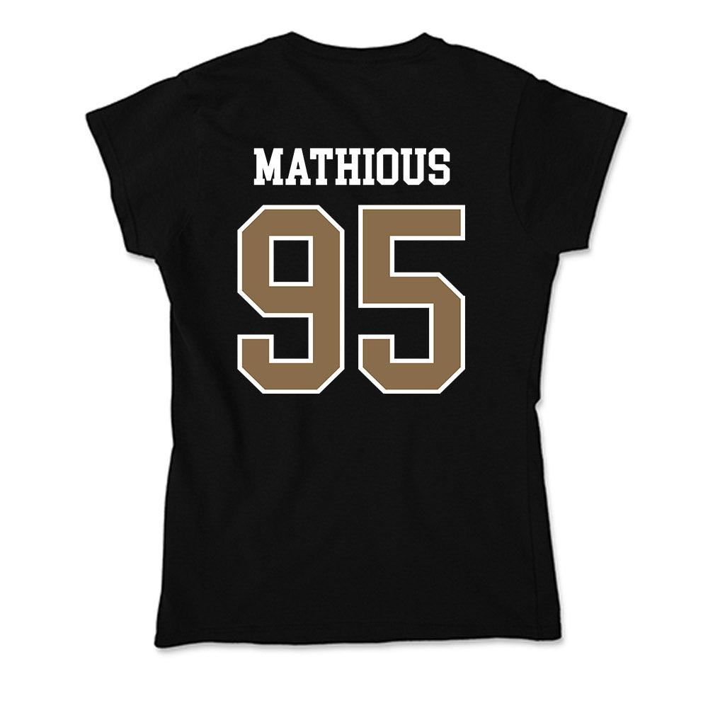 Wofford - NCAA Football : Nicholas Mathious - Soft Style Women’s T-Shirt-1