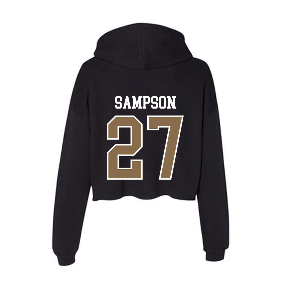 Wofford - NCAA Softball : Rivers Sampson - Women's Crop Fleece Hoodie-1