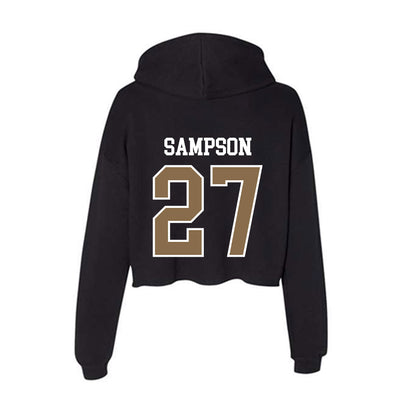 Wofford - NCAA Softball : Rivers Sampson - Women's Crop Fleece Hoodie-1