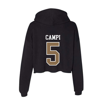 Wofford - NCAA Baseball : Harrison Campi - Women's Crop Fleece Hoodie-1