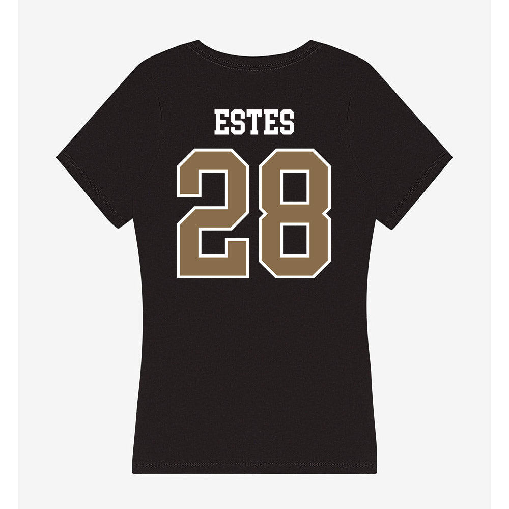 Wofford - NCAA Baseball : Wes Estes - Women's V-Neck T-Shirt-1