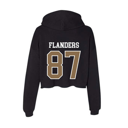 Wofford - NCAA Football : Matthew Flanders - Women's Crop Fleece Hoodie-1