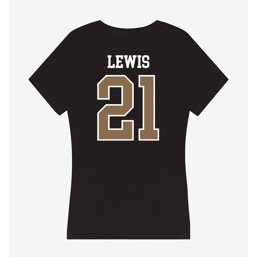 Wofford - NCAA Baseball : Hiram Lewis - Women's V-Neck T-Shirt-1