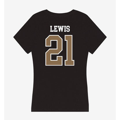 Wofford - NCAA Baseball : Hiram Lewis - Women's V-Neck T-Shirt-1
