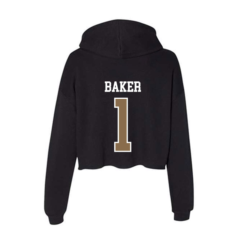 Wofford - NCAA Softball : Sydney Baker - Women's Crop Fleece Hoodie-1