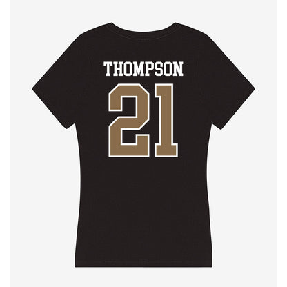 Wofford - NCAA Football : Wyatt Thompson - Women's V-Neck T-Shirt-1