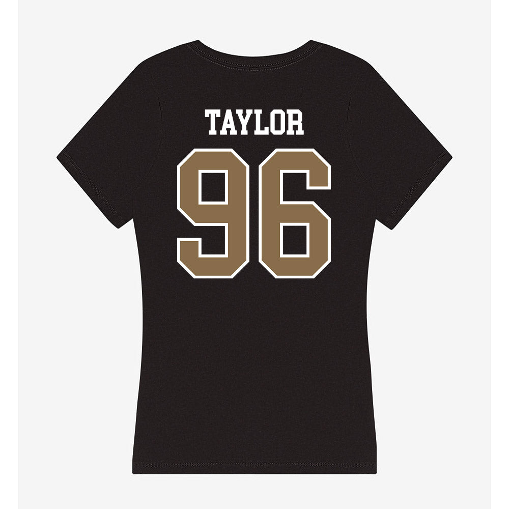 Wofford - NCAA Football : Zeb Taylor - Women's V-Neck T-Shirt-1