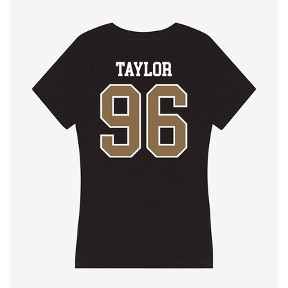 Wofford - NCAA Football : Zeb Taylor - Women's V-Neck T-Shirt-1