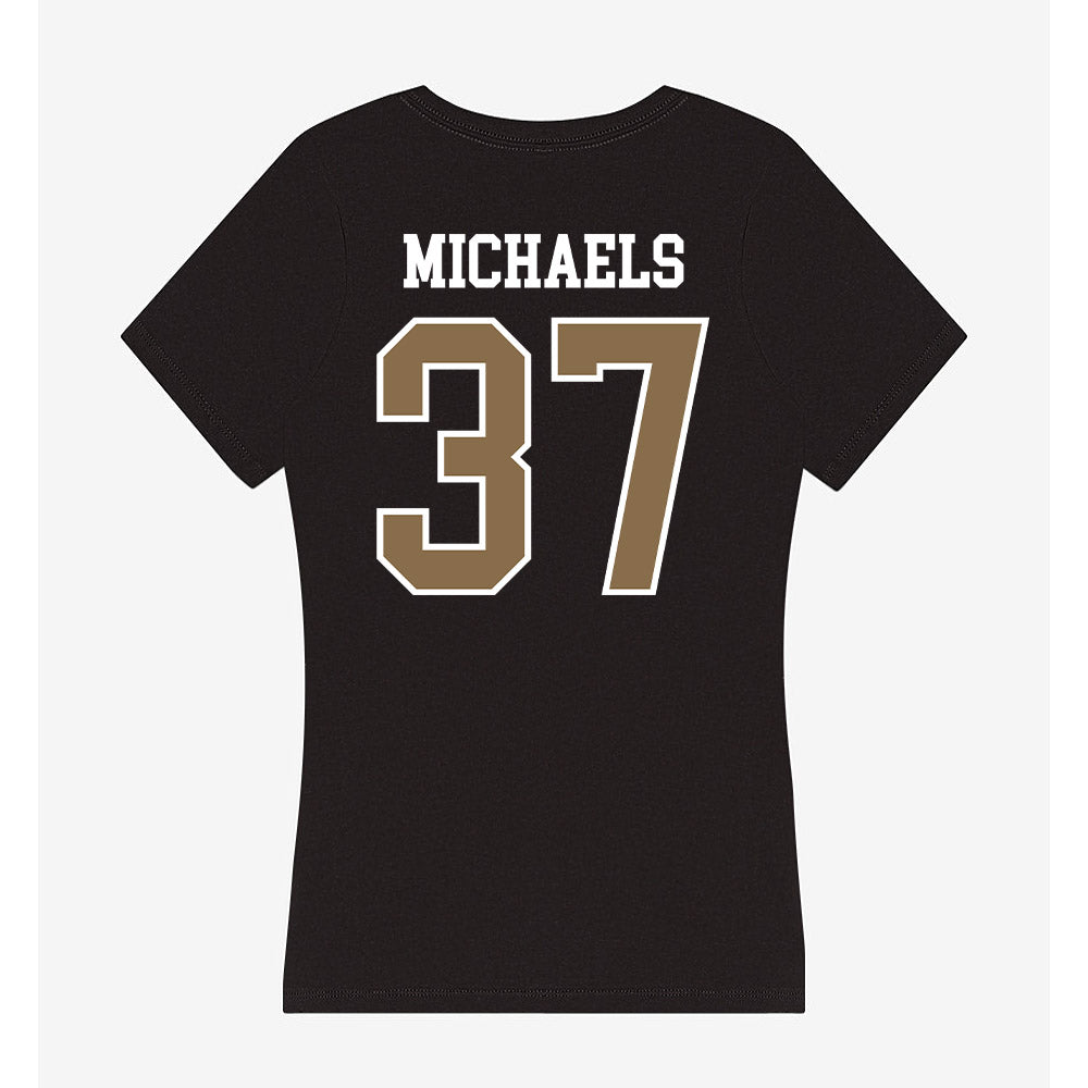 Wofford - NCAA Baseball : Kenny Michaels - Women's V-Neck T-Shirt-1