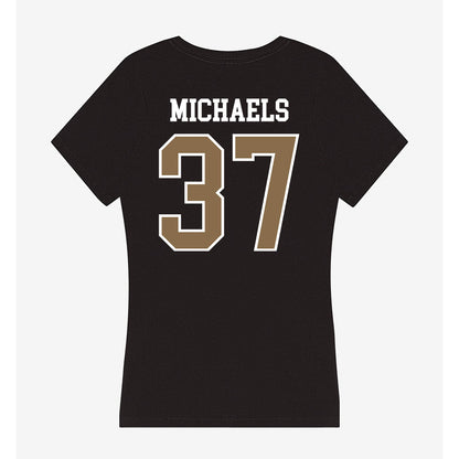 Wofford - NCAA Baseball : Kenny Michaels - Women's V-Neck T-Shirt-1