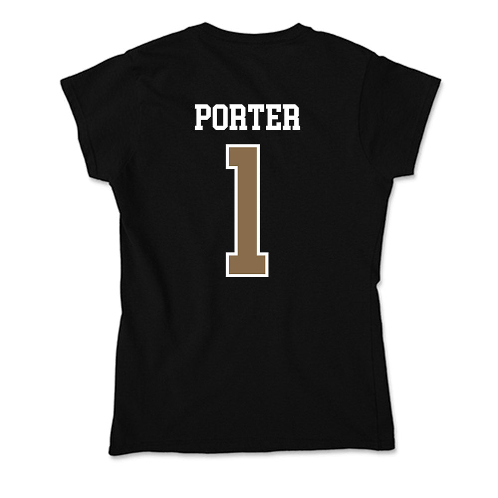 Wofford - NCAA Women's Basketball : Elli Porter - Soft Style Women’s T-Shirt-1