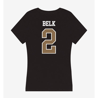 Wofford - NCAA Baseball : Ethan Belk - Women's V-Neck T-Shirt-1