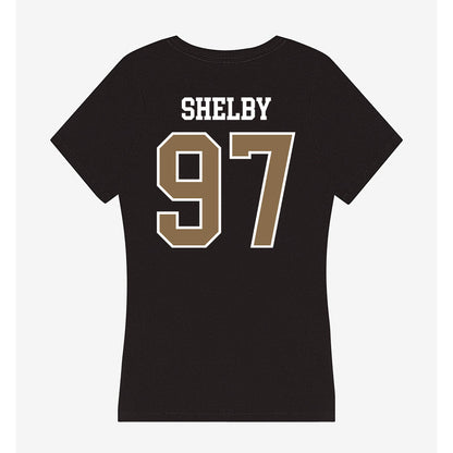 Wofford - NCAA Football : Jeremiah Shelby - Women's V-Neck T-Shirt-1