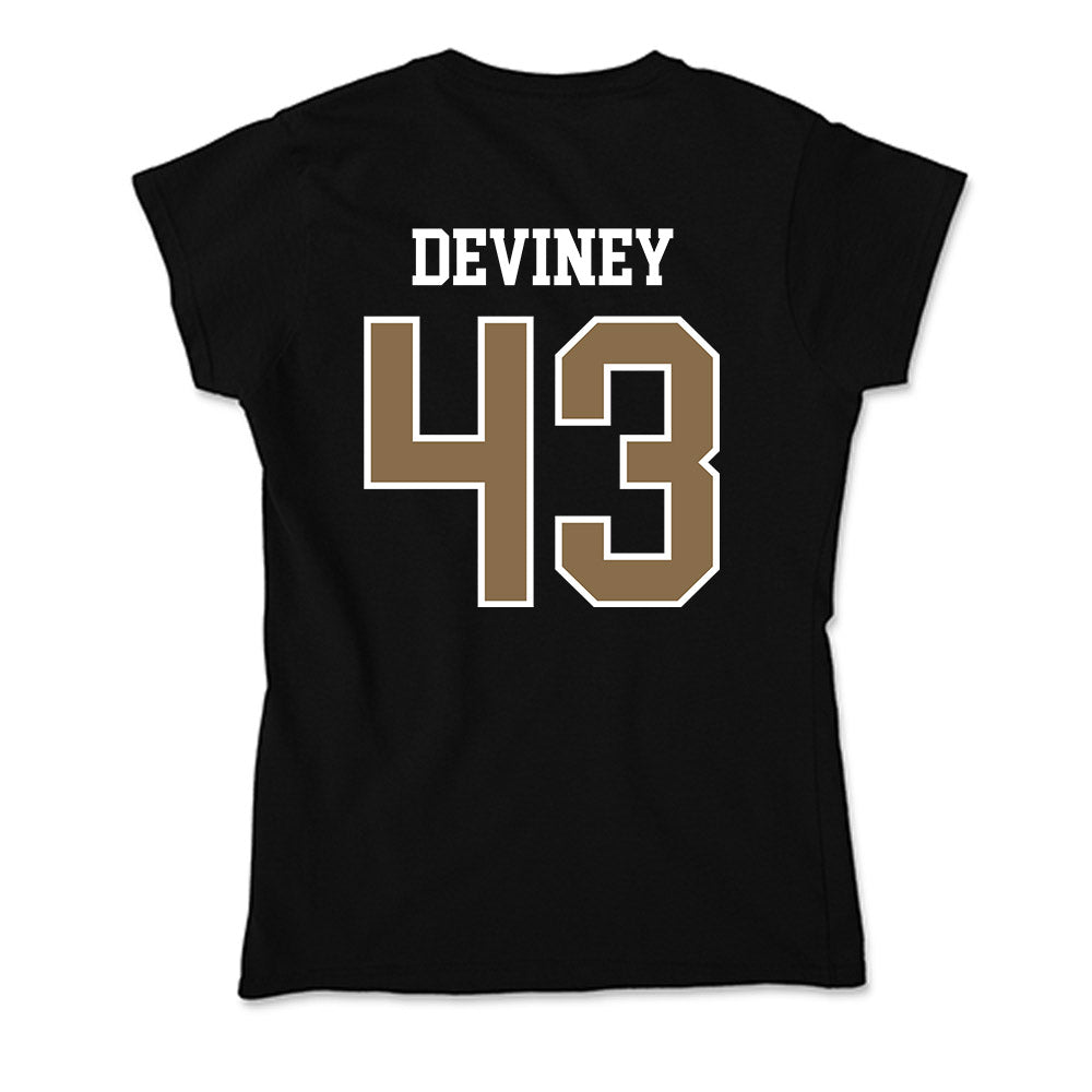 Wofford - NCAA Football : Conner Deviney - Soft Style Women’s T-Shirt-1