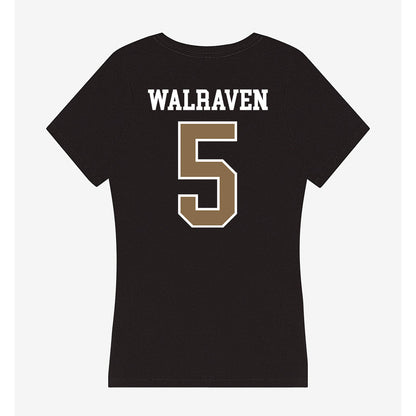 Wofford - NCAA Football : Max Walraven - Women's V-Neck T-Shirt-1
