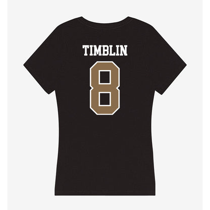 Wofford - NCAA Baseball : Ben Timblin - Women's V-Neck T-Shirt-1