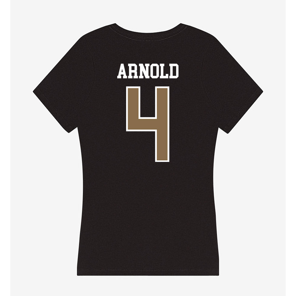 Wofford - NCAA Women's Volleyball : Natalie Arnold - Women's V-Neck T-Shirt-1
