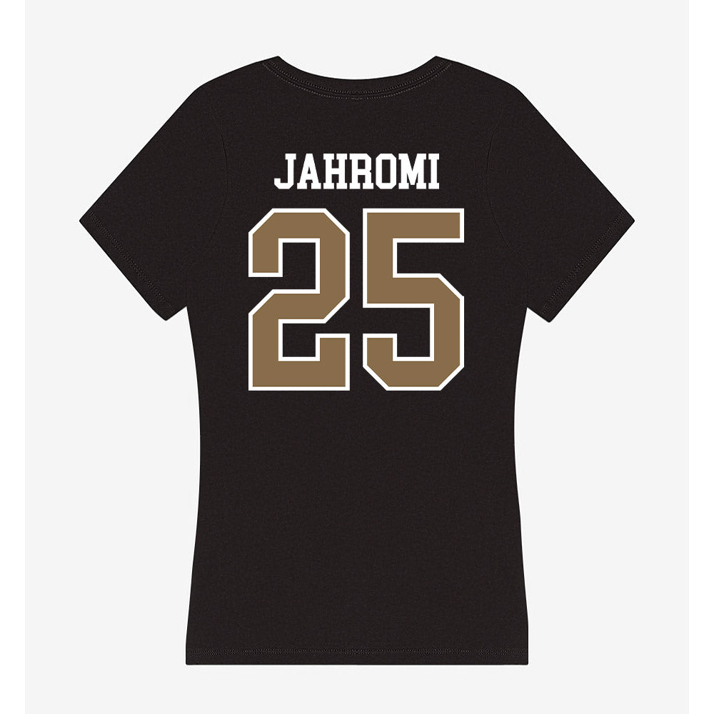 Wofford - NCAA Women's Soccer : Ella Jahromi - Women's V-Neck T-Shirt-1