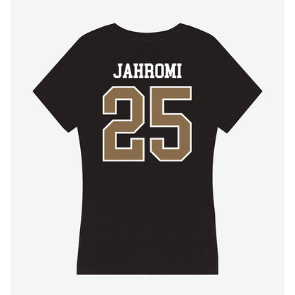 Wofford - NCAA Women's Soccer : Ella Jahromi - Women's V-Neck T-Shirt-1