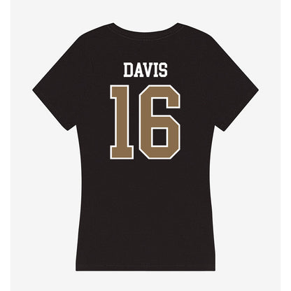 Wofford - NCAA Baseball : Champ Davis - Women's V-Neck T-Shirt-1
