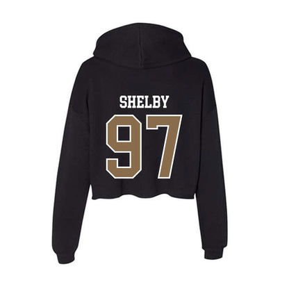 Wofford - NCAA Football : Jeremiah Shelby - Women's Crop Fleece Hoodie-1