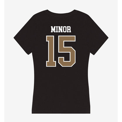 Wofford - NCAA Women's Soccer : Delaney Minor - Women's V-Neck T-Shirt-1