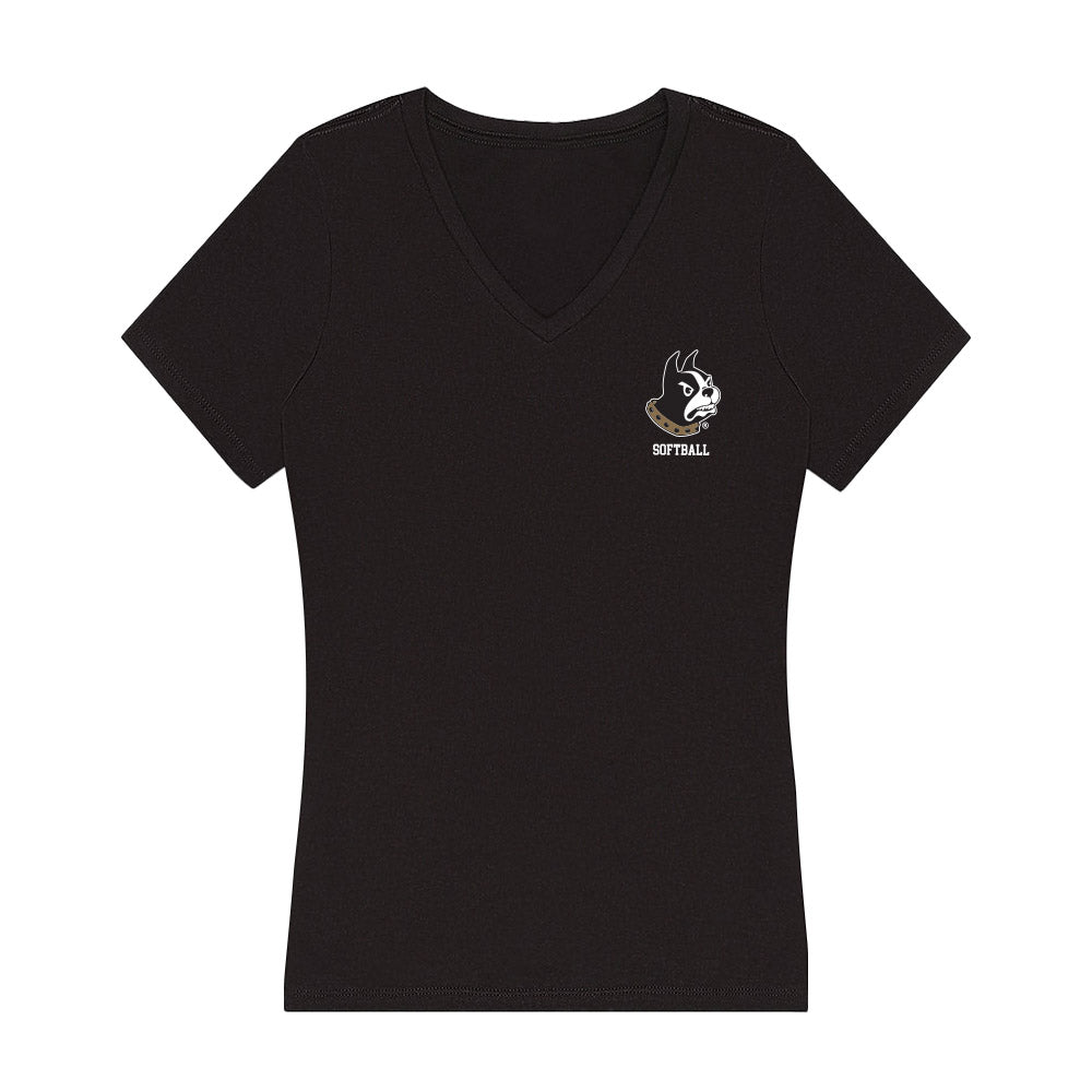 Wofford - NCAA Softball : Desirae Devine - Women's V-Neck T-Shirt-0
