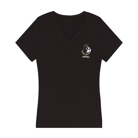Wofford - NCAA Football : Von Lindsey - Women's V-Neck T-Shirt-0