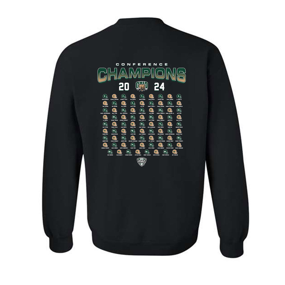 Ohio - NCAA Football : - Conference Champions Roster Crewneck Sweatshirt-1