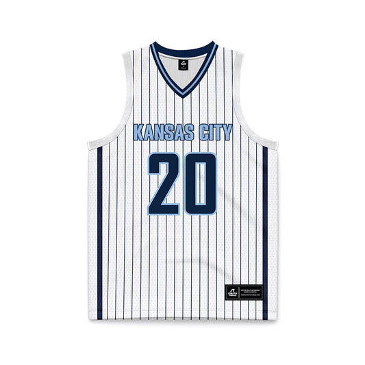Kansas City - NCAA Men's Basketball : Lincoln Goodwin - White Basketball Jersey-0