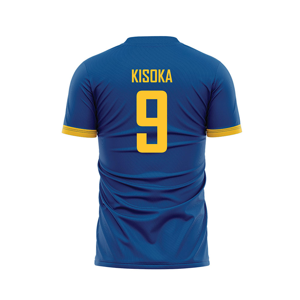 UMKC - NCAA Men's Soccer : Elie Kisoka - Blue Soccer Jersey-1
