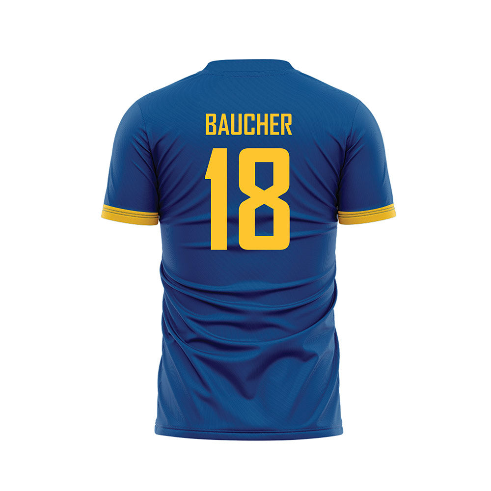 UMKC - NCAA Men's Soccer : Mathias Baucher - Blue Soccer Jersey-1