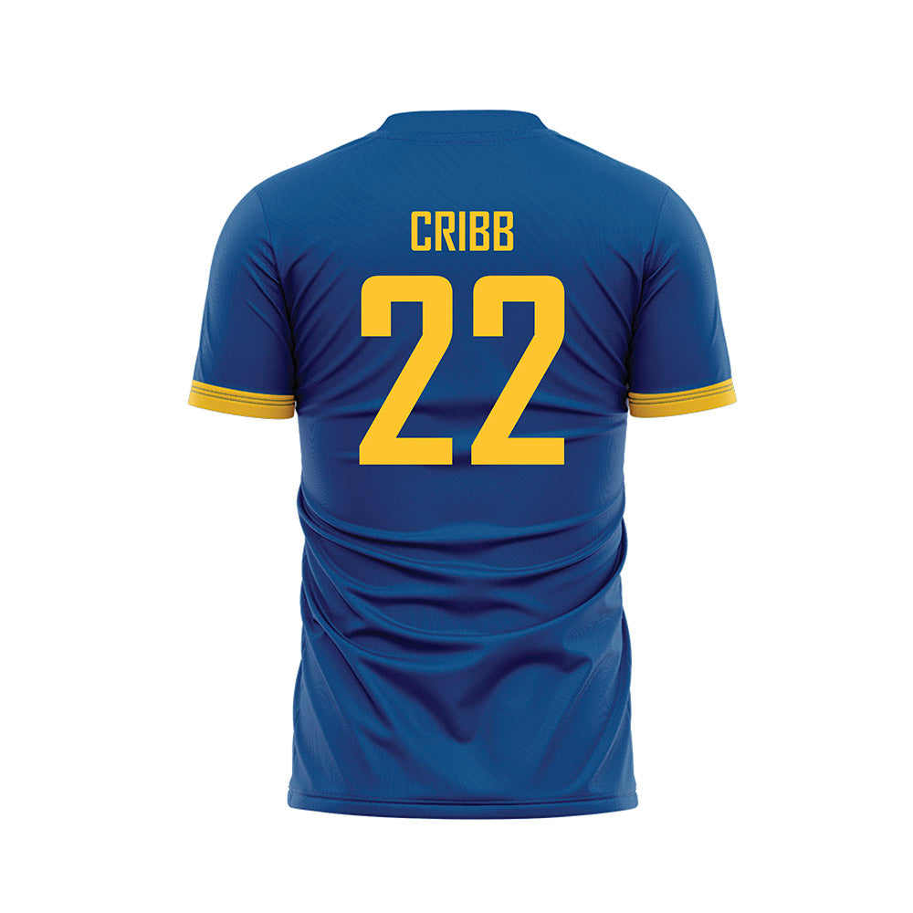 UMKC - NCAA Men's Soccer : Wesley Cribb - Blue Soccer Jersey-1