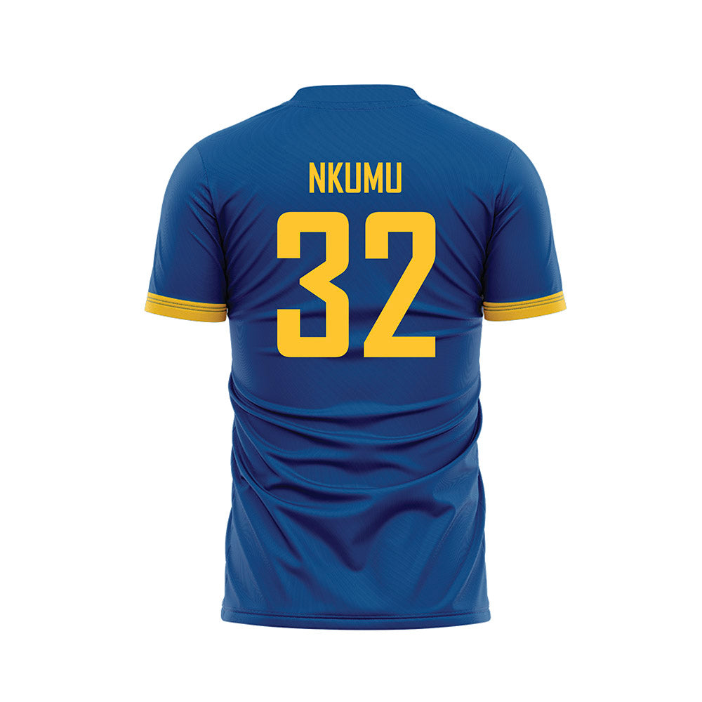 UMKC - NCAA Men's Soccer : Kevin Nkumu - Blue Soccer Jersey-1