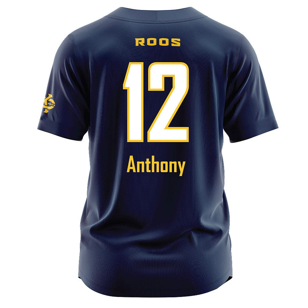 UMKC - NCAA Softball : Maya Anthony - Blue Jersey-1